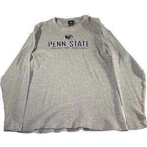 Adidas Penn State Nittany Lions Mens Gray Thermal Long Sleeve Shirt Size XL